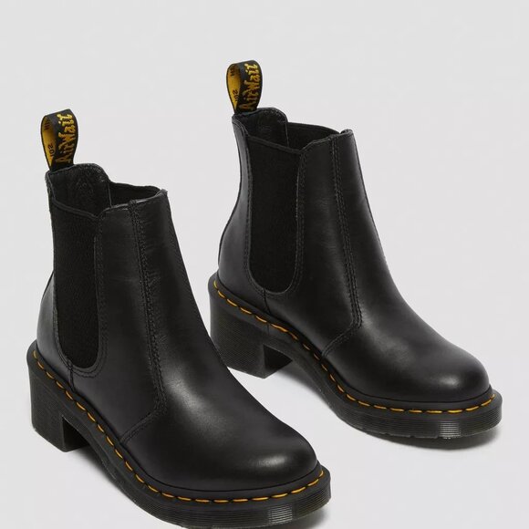 Dr. Martens Cadence Black Heeled Chelsea Boots - Picture 6 of 9